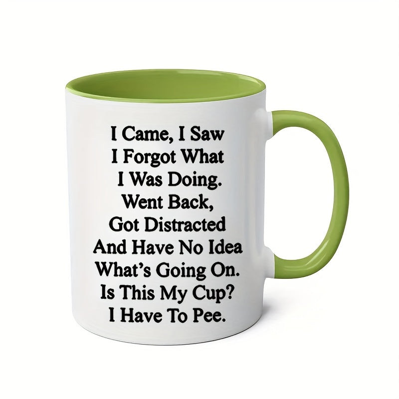 1pc, Coffee Seniors Mug, 11oz Ceramic Coffee Cups, Birthday Gifts, Christmas Gifts
