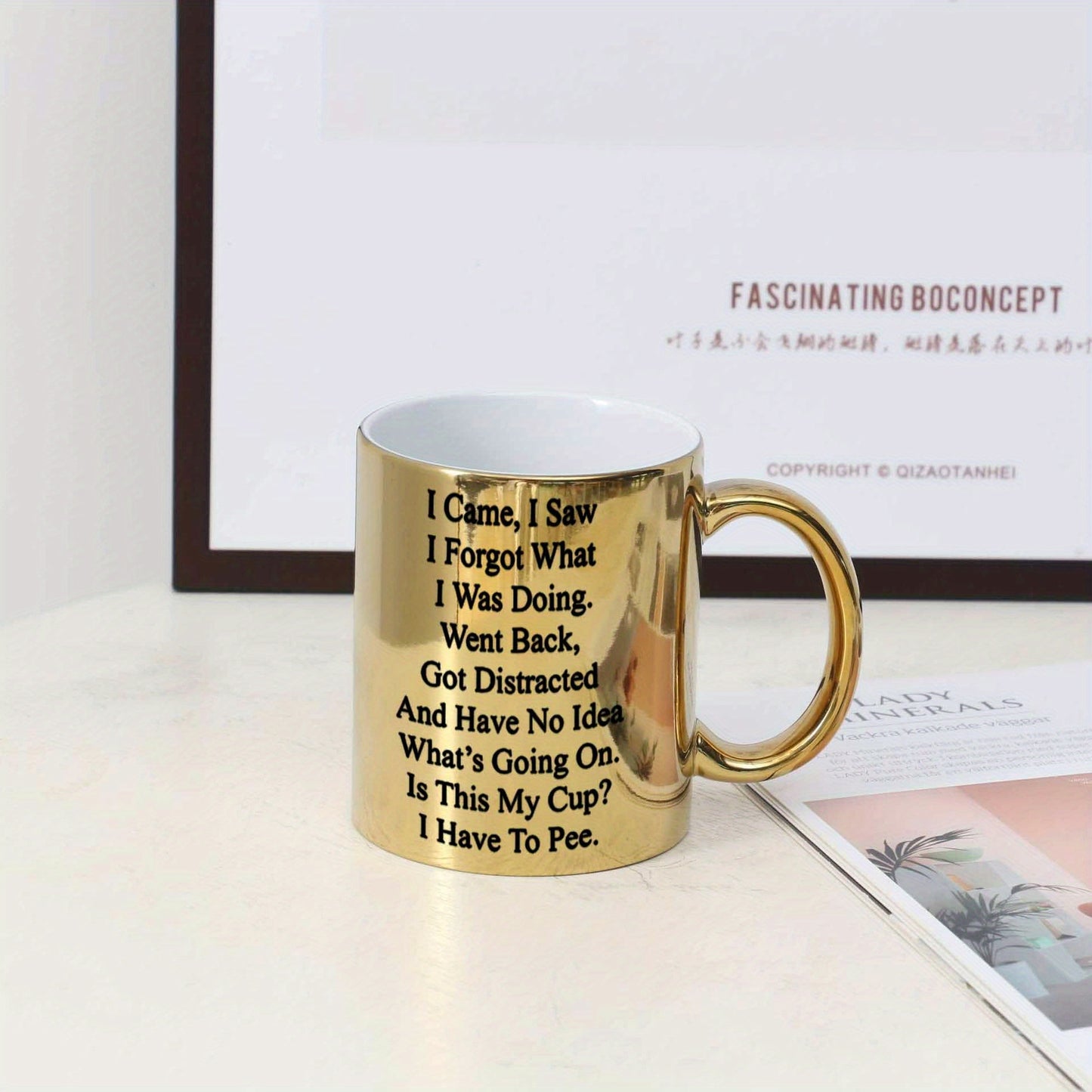1pc, Coffee Seniors Mug, 11oz Ceramic Coffee Cups, Birthday Gifts, Christmas Gifts