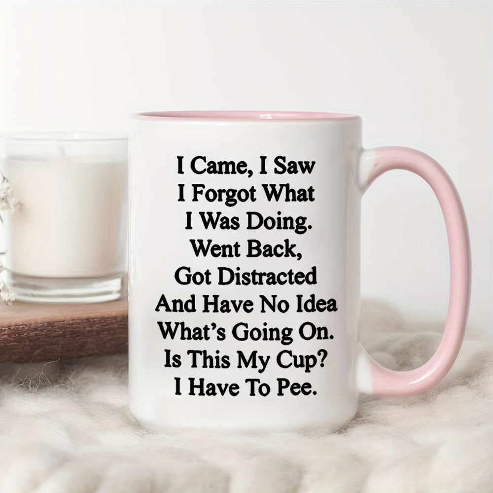 1pc, Coffee Seniors Mug, 11oz Ceramic Coffee Cups, Birthday Gifts, Christmas Gifts