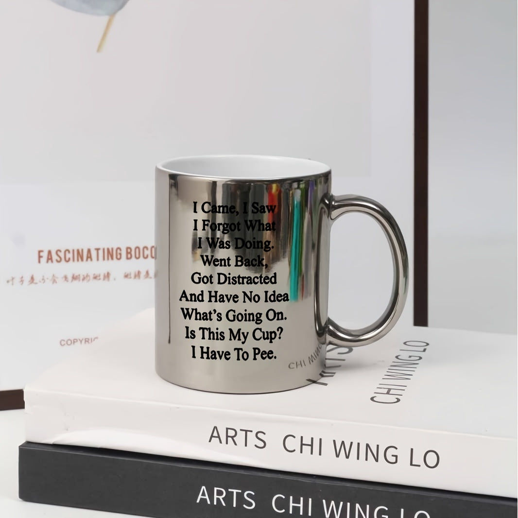 1pc, Coffee Seniors Mug, 11oz Ceramic Coffee Cups, Birthday Gifts, Christmas Gifts