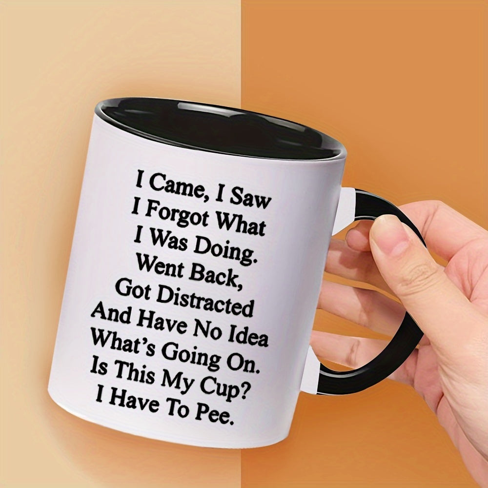 1pc, Coffee Seniors Mug, 11oz Ceramic Coffee Cups, Birthday Gifts, Christmas Gifts