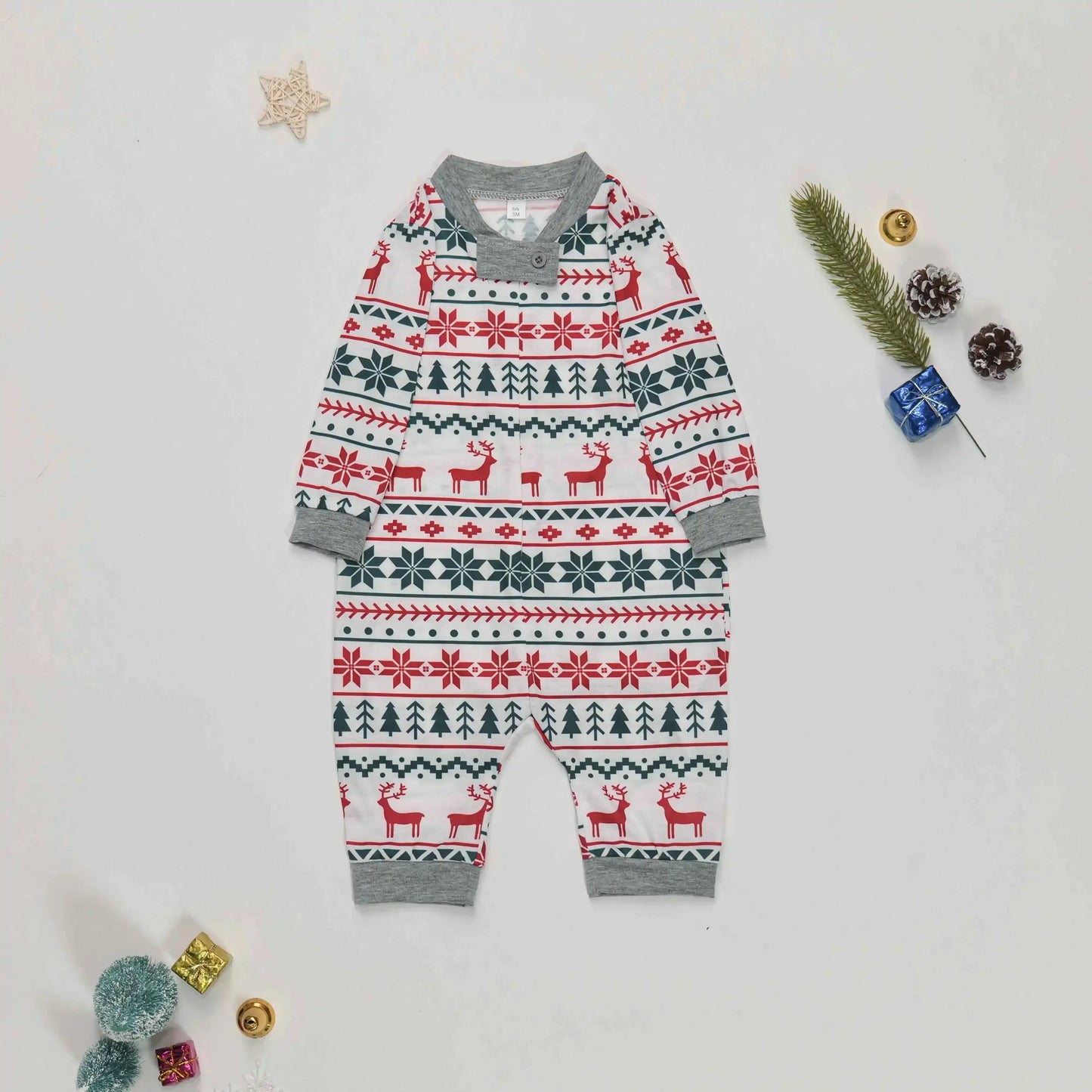 Family Christmas Matching Pajamas Set
Parent-child 2 Pieces Suit
Baby Romper Soft
Cute Pjs Xmas Look