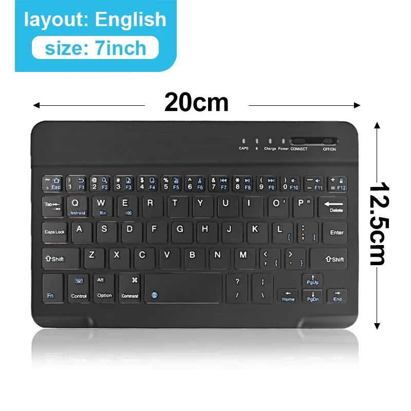 Bluetooth Keyboard for iPad 10th Generation, iPad Pro 13 12 11 10 9 8 7 Inch iPad Air 13 11th iPad Mini Samsung Tablets