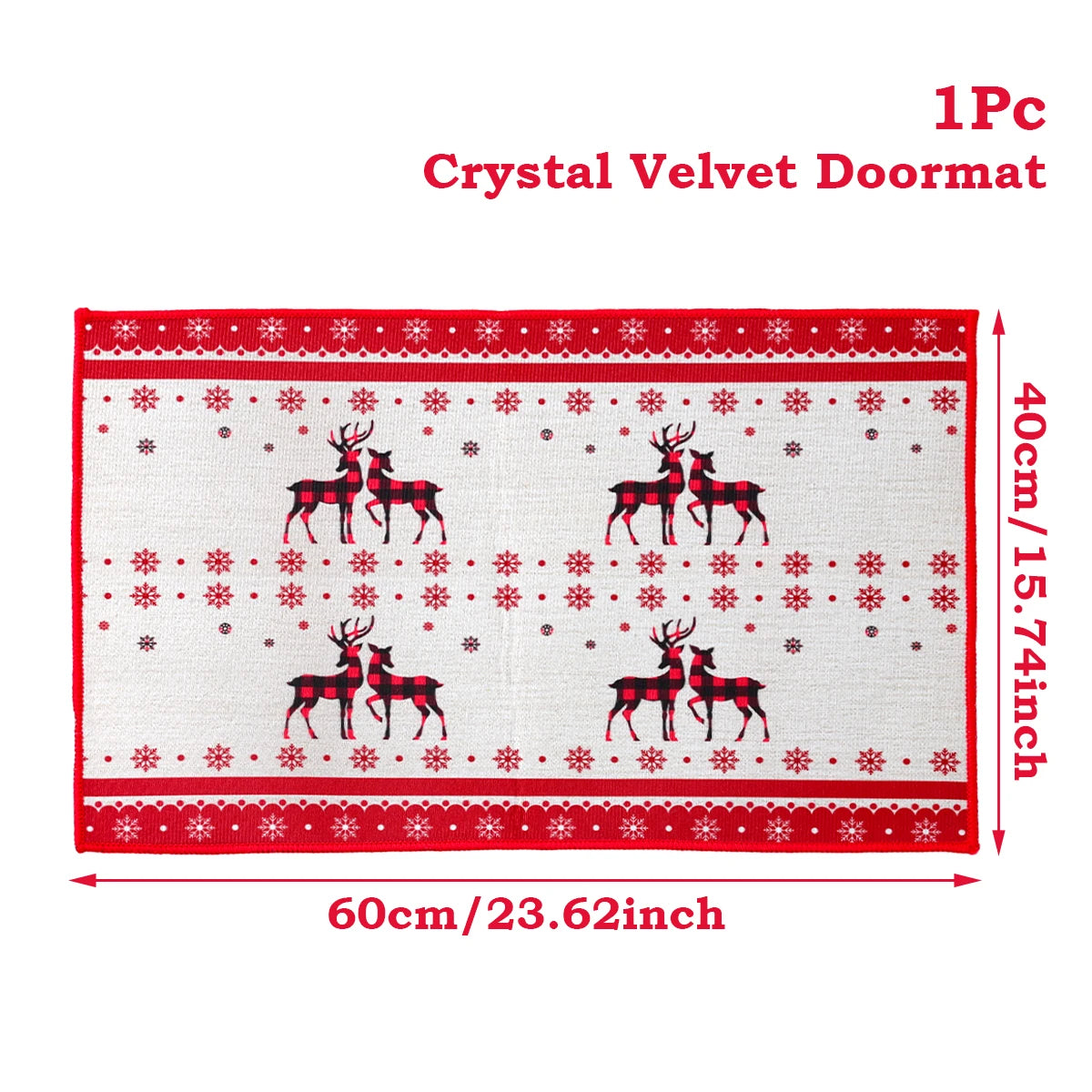 Christmas Door Mat. Santa Claus Outdoor Mat. Christmas Decorations For The Home.