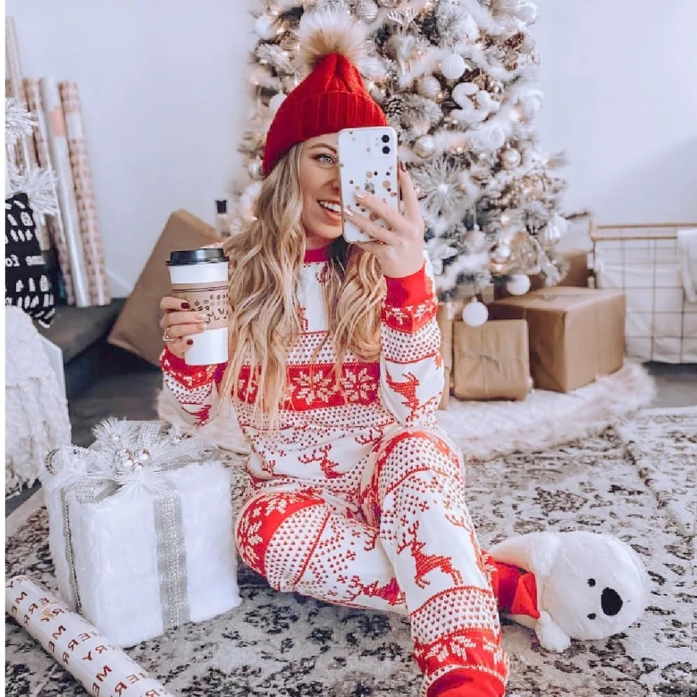 Christmas Family Matching Pyjamas. 2 Pieces Suit Adult Kids Sleepwear. Merry Christmas Gift