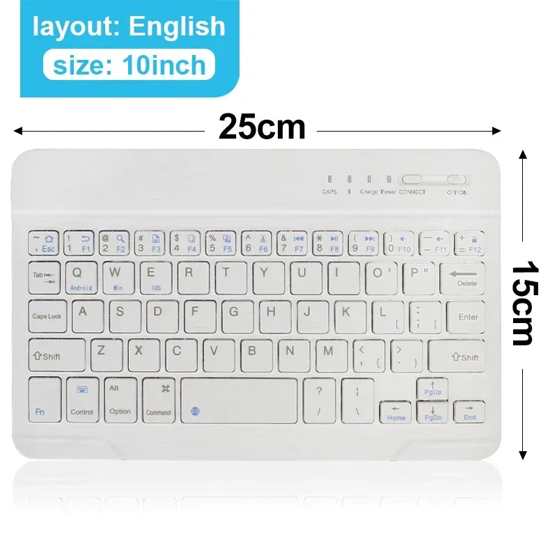 Bluetooth Keyboard for iPad 10th Generation, iPad Pro 13 12 11 10 9 8 7 Inch iPad Air 13 11th iPad Mini Samsung Tablets