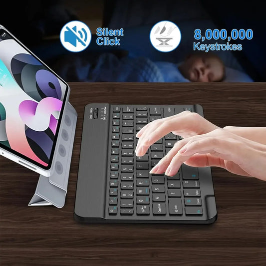 Bluetooth Keyboard for iPad 10th Generation,  iPad Pro 13 12 11 10 9 8 7 Inch iPad Air 13 11th iPad Mini Samsung Tablets